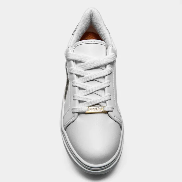 Tênis Vizzano Casual Feminino - Branco+dourado - Imagem 4