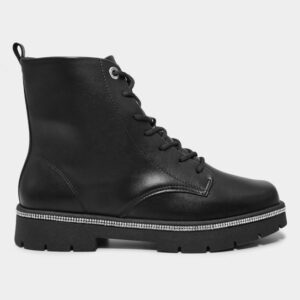 Bota Vizzano Pedraria Cano Médio Feminina - Preto