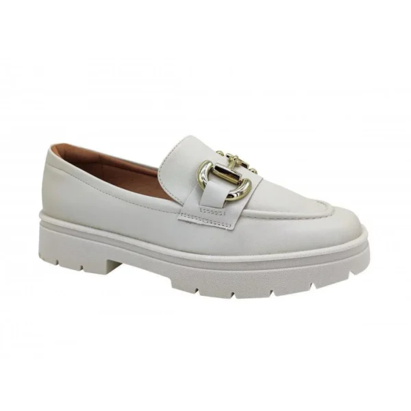 Mocassim Vizzano Loafer Feminino 1422.101 - Branco - Imagem 2