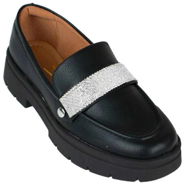Mocassim Vizzano Double Glam Feminino - Preto - Imagem 2