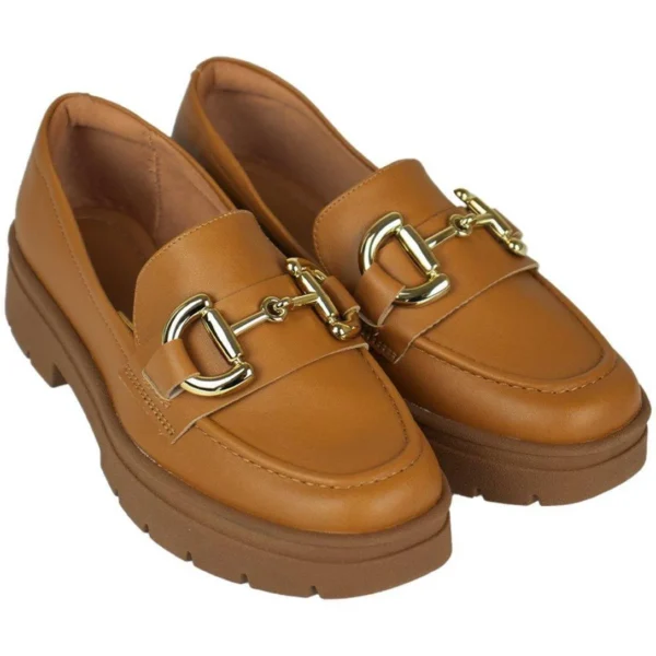 Mocassim Vizzano Caramel Feminino - Caramelo - Imagem 2