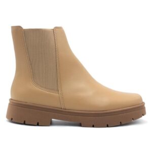 Bota Vizzano Feminina Chelsea Tratorada Napa 3101.100 - Marrom Claro
