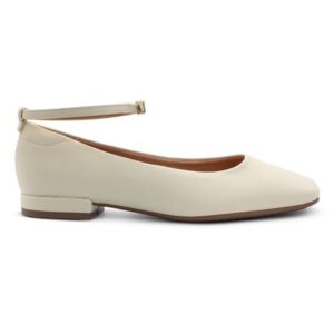 Sapatilha Vizzano Boneca Salto Baixo Bico Quadrado - Off White