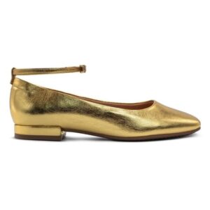 Sapatilha Vizzano Boneca Met Ref Salto Baixo Bico Quadrado - Dourado