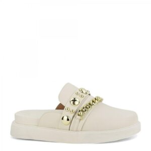 Mule Casual Flatform Corrente Vizzano - Off White