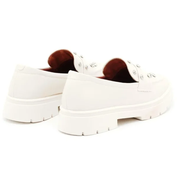 Mocassim Vizzano Pelica Tratorado Brilho Feminina 1422105 - Off White - Imagem 3