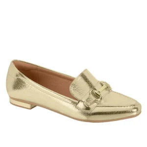 Mocassim Feminino Vizzano 1351.106 - Dourado+Bege