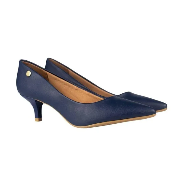 Sapato Scarpin Vizzano Bico Fino Pelica - Azul - Imagem 2