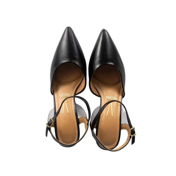 Sapato Scarpin Vizzano Vinil Bico Fino - Preto - Imagem 4