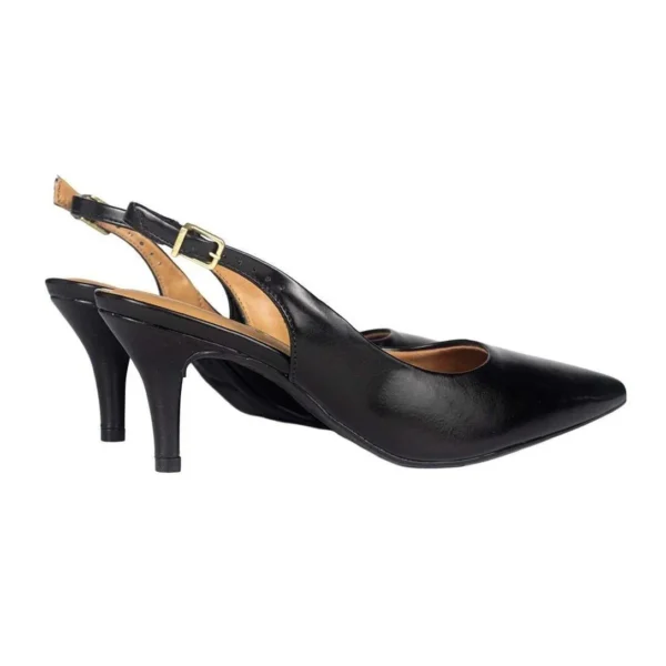 Sapato Scarpin Vizzano Slingback Salto Médio - Preto - Imagem 3