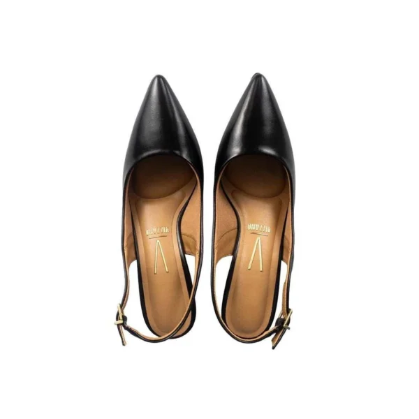 Sapato Scarpin Vizzano Slingback Salto Médio - Preto - Imagem 4