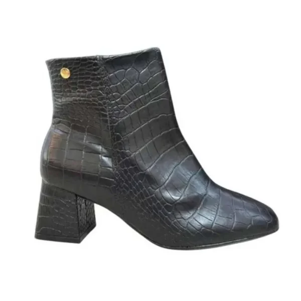 Bota Vizzano Salto Bloco - Feminina - Preto - Imagem 3