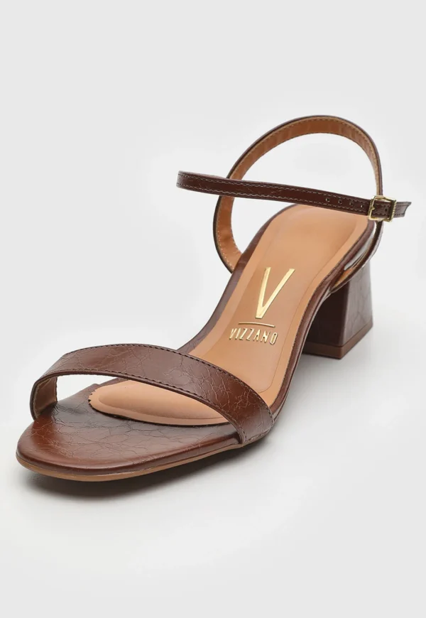 Sandália Vizzano Detalhe Metalizado Marrom - Imagem 3