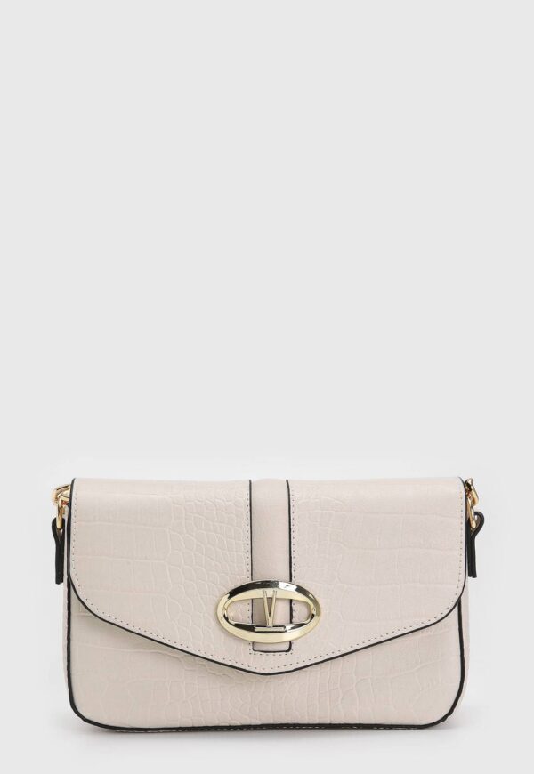 Bolsa Tiracolo Vizzano Alça Ajustável Off-White
