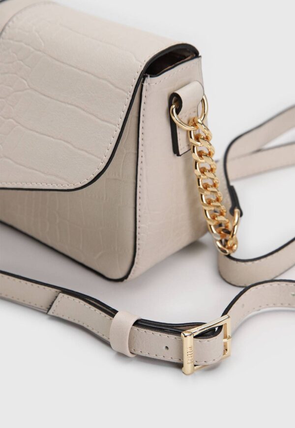 Bolsa Tiracolo Vizzano Alça Ajustável Off-White - Imagem 5