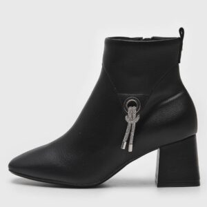 Bota Vizzano Cano Curto Preta - Preto