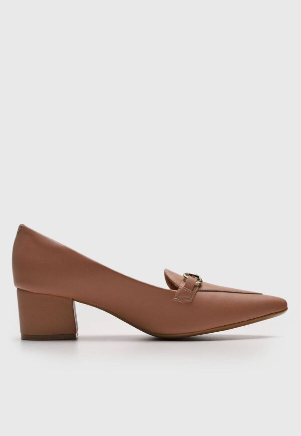 Scarpin Vizzano Salto Grosso Preto - Imagem 4