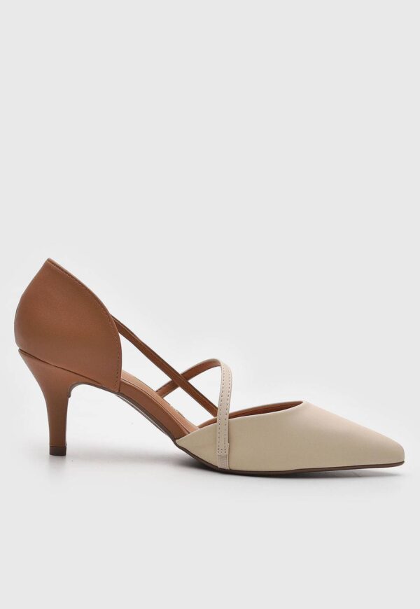 Scarpin Vizzano Tiras Off-White - Imagem 3