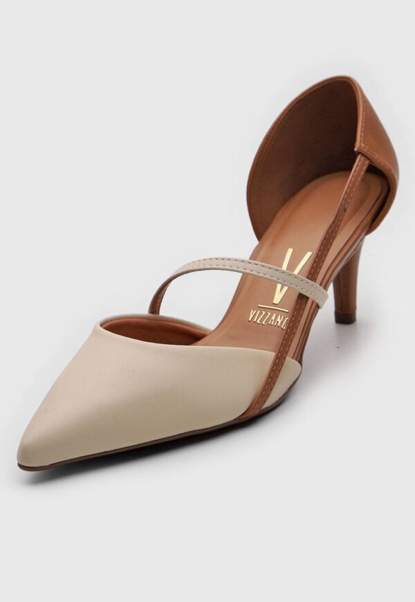 Scarpin Vizzano Tiras Off-White - Imagem 2