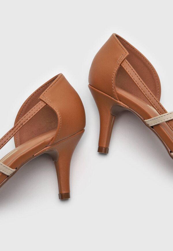 Scarpin Vizzano Tiras Off-White - Imagem 5