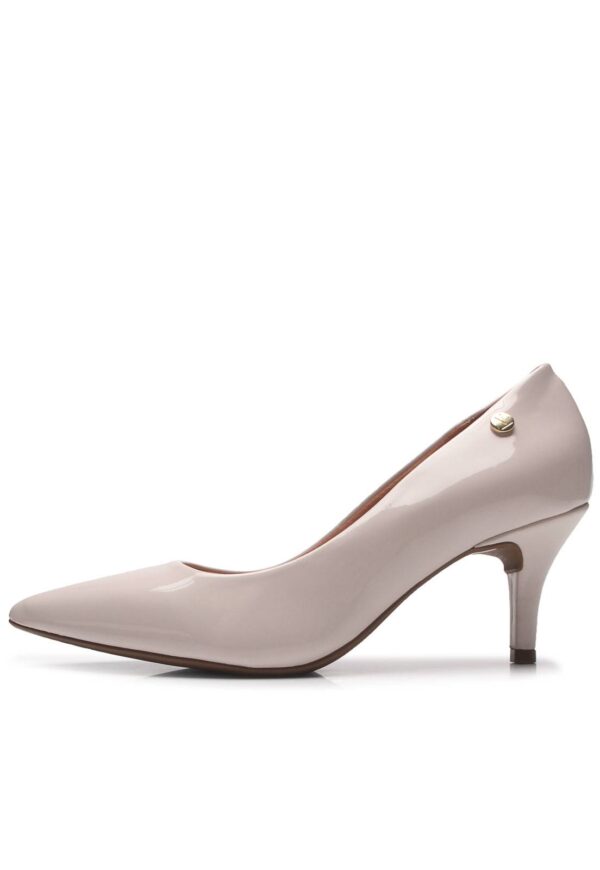 Scarpin Vizzano Verniz Off-White | Azul - Imagem 3