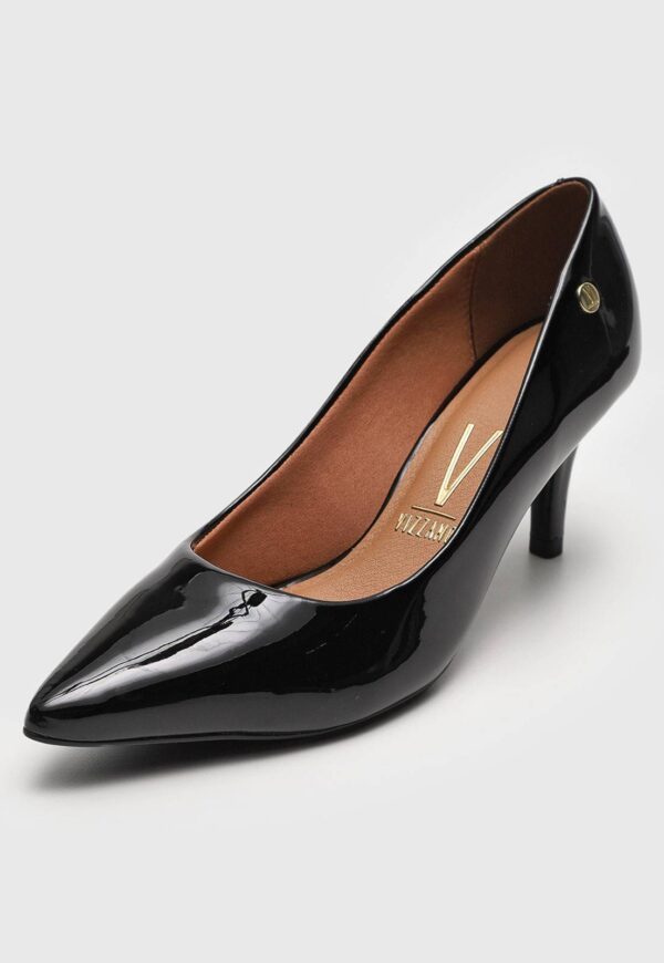 Scarpin Vizzano Verniz Preto | Vermelho