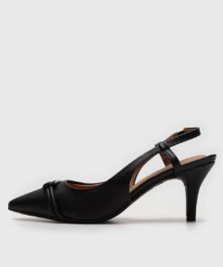 Scarpin Slingback Vizzano Aplicação Preto