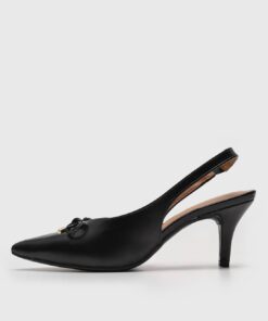 Scarpin Slingback Vizzano Laço Preto